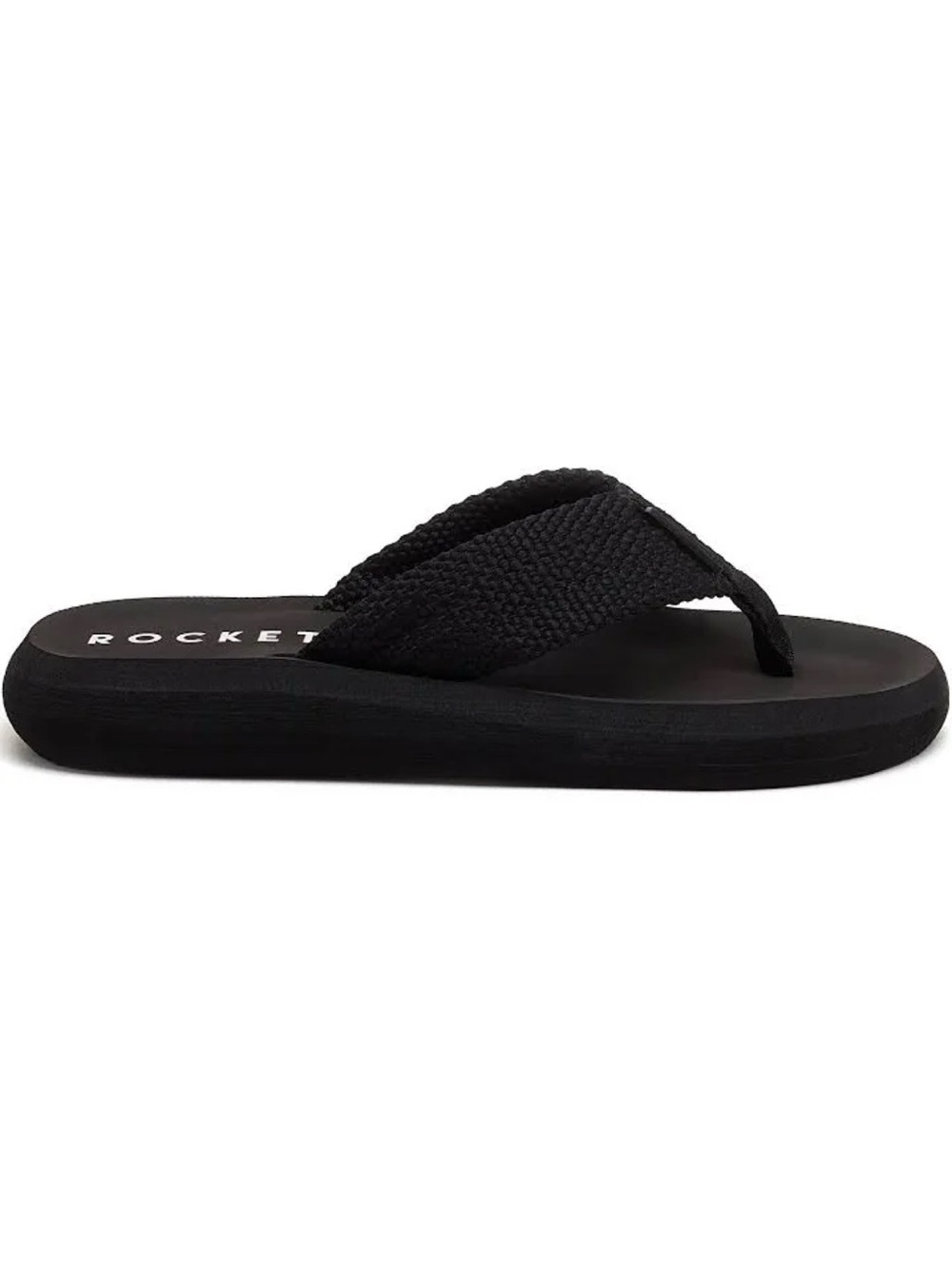 Rocket Dog Women's Sunset Flip Flop Sandals Black 7 M US NEW - Picture 3 of 8
